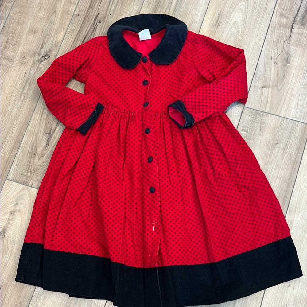 Red‎ and Black Polka Dot Dress